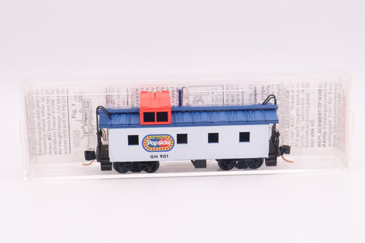 MTL-100130 - 36' Riveted Steel Caboose, Offset Cupola - Popsicle - GH-901
