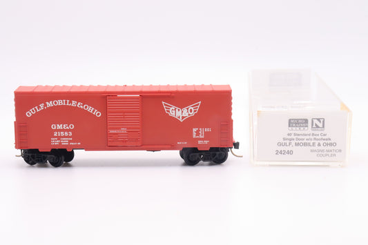 MTL-24240 - 40' Standard Boxcar Single Door w/o Roofwalk - Gulf, Mobile & Ohio - GM&O - 21583