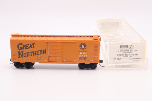 MTL-20190 - 40' Standard Box Car, Single Door - Great Northern - GN-18007