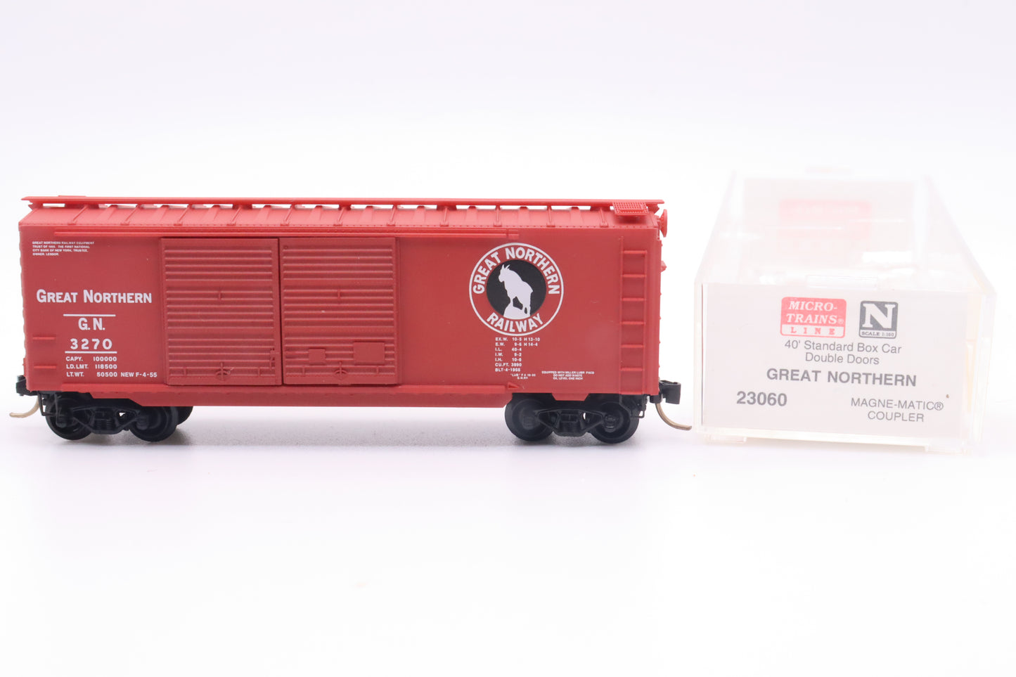 MTL-23060 - 40' Standard Box Car, Double Doors - Great Northern - GN-3270