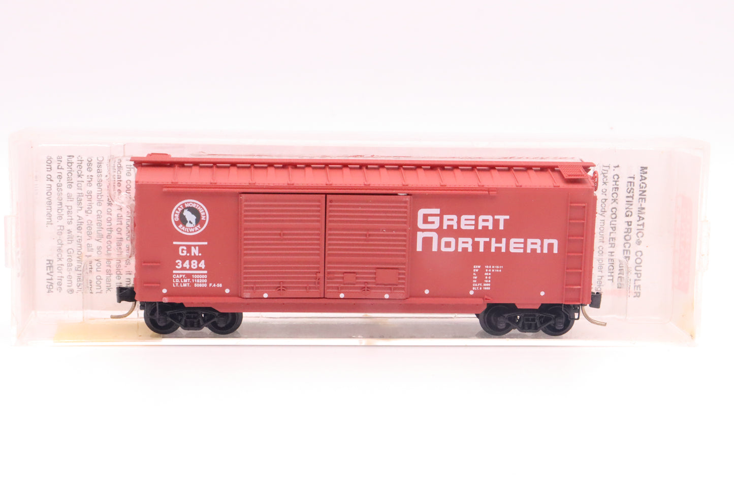 MTL-23210 - 40' Standard Box Car, Double Doors - Great Northern - GN-3484