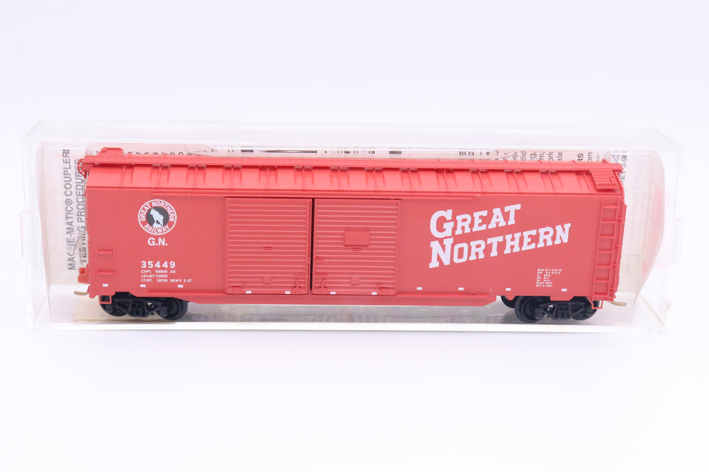 MTL-78020 - 50' Auto Boxcar w/Double Side Doors, End Door- Great Northern - GN-35449