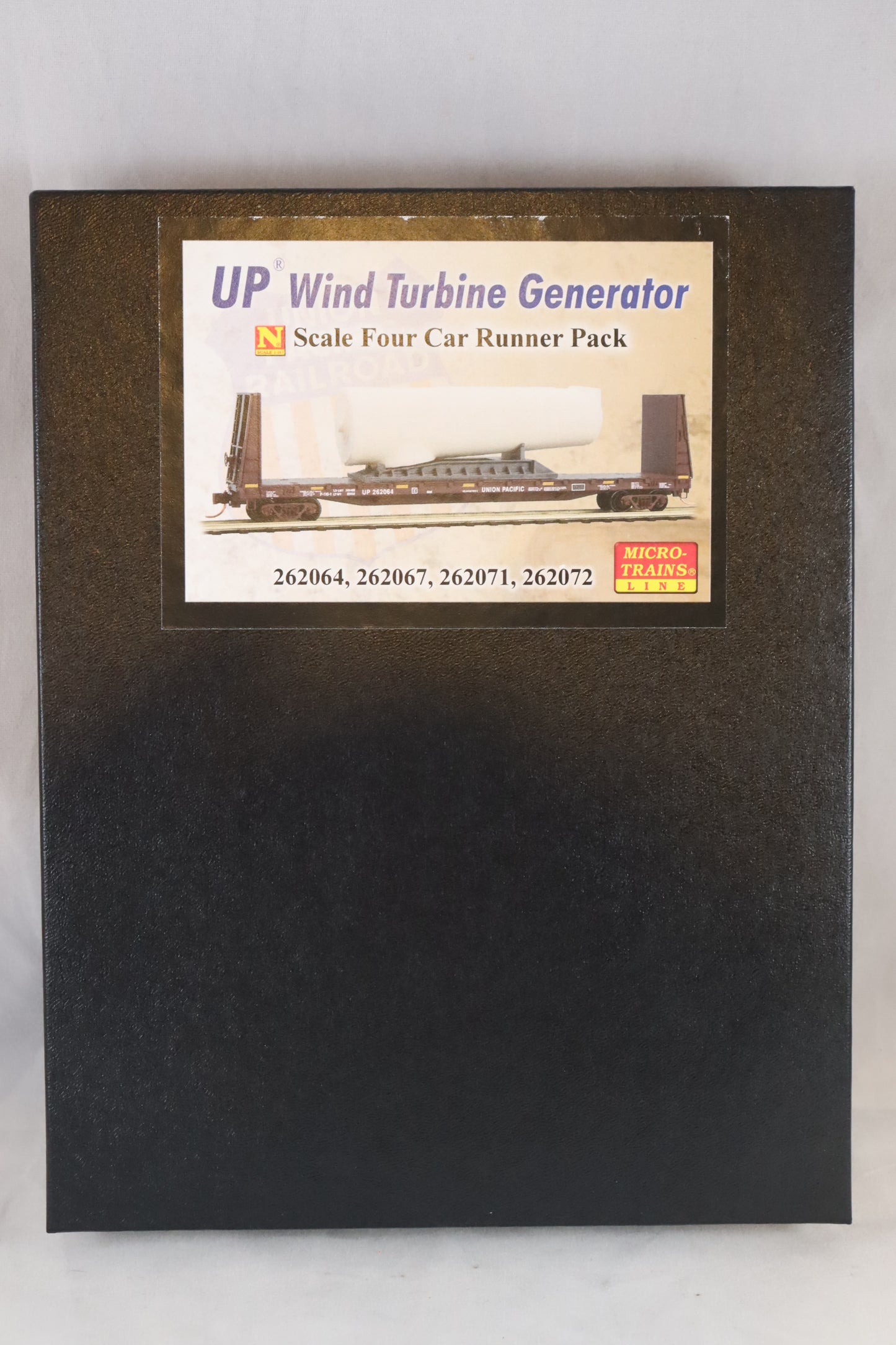 MTL-993 01 700 - 61' Bulkhead Flat Car - 4 Car Runner Pack - UP Wind Turbine Generator