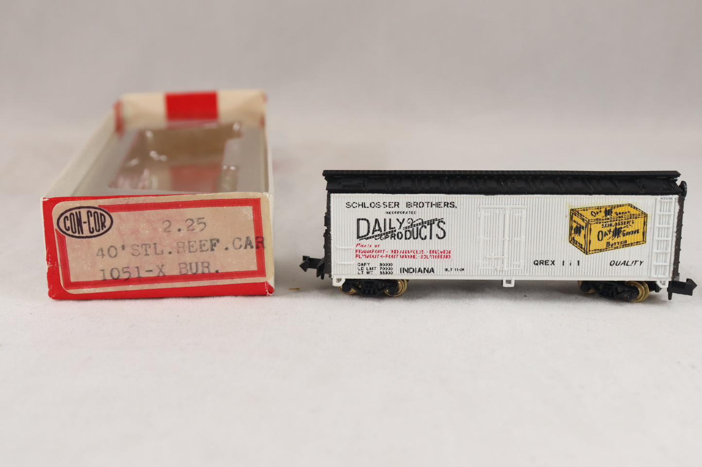 CC-1051-X -  40' Wood Refrigerator Car. - QREX #111