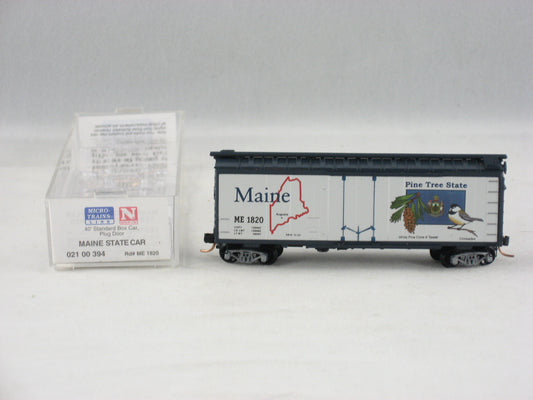 MTL-021 00 394 - 40' Standard Boxcar, Plug Door - Maine State Car #1820