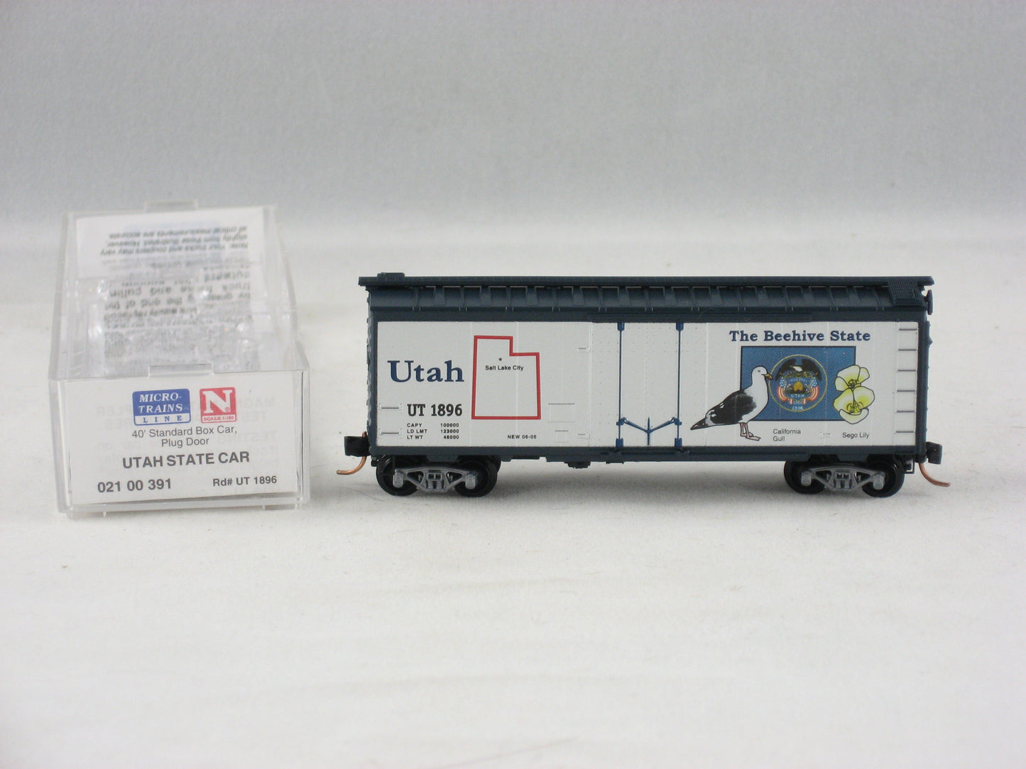 MTL-021 00 391 - 40' Standard Boxcar, Plug Door - Utah State Car #1896