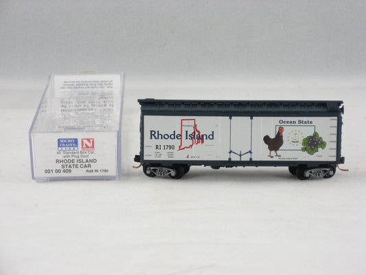 MTL-021 00 409 - 40' Standard Box Car, Plug Door - Rhode Island State Car #1790