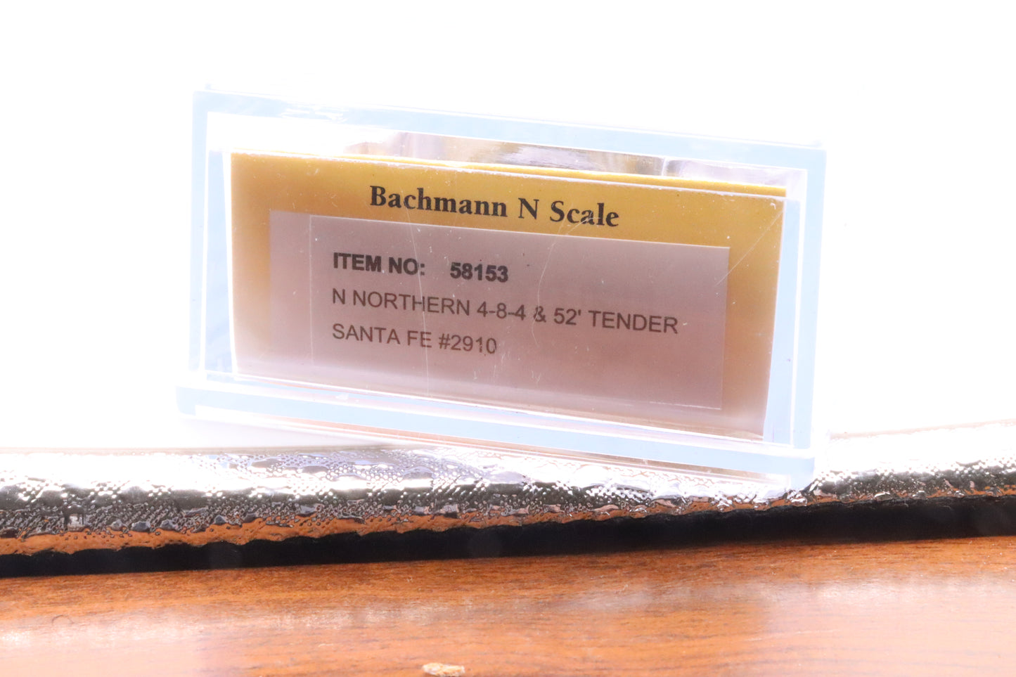 BCH-58153 - Northern 4-8-4 Steam Locomotive  & 52' Tender - Santa Fe - ATSF-2910 - N Scale - Preowned