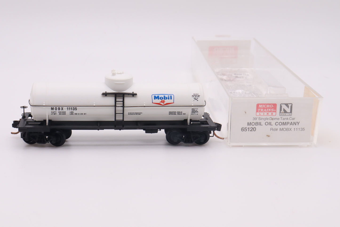 MTL-65120 - 39' Single Dome Tank Car - Mobil Oil - MOBX-11135