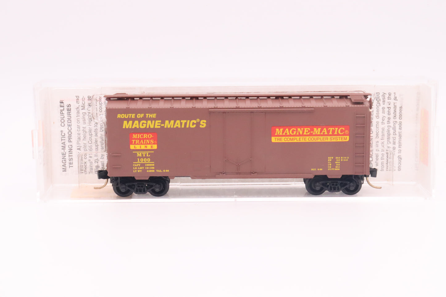 MTL-21220 - 40' Standard Boxcar Single Door - Micro-Trains Magne-Matic's - MTL-1000