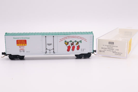 MTL-38170 - 50' Standard Box Car Plug Door - Micro-Trains Line Holiday Car - MTL 1991