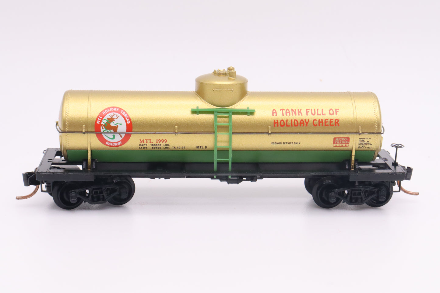 MTL-65440 - 39' Single Dome Tank Car - Micro-Trains Christmas Car - MTL-1999