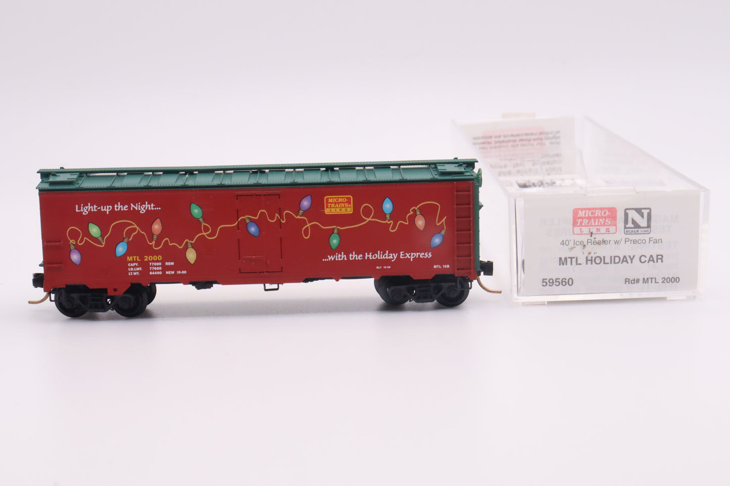 MTL-59560 - 40' Ice Reefer with Preco Fan - Micro-Trains Holiday Car 2000 - MTL-2000