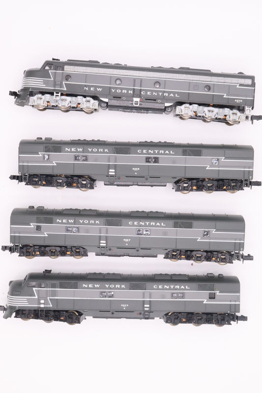 LL-7212/7012/7013/7014 - E8 A-Unit (Powered) / E7 A-Unit (Powered) / E7 B-Units (non-Powered) - NYC-4070/4107/4105/4023 - N Scale - Preowned