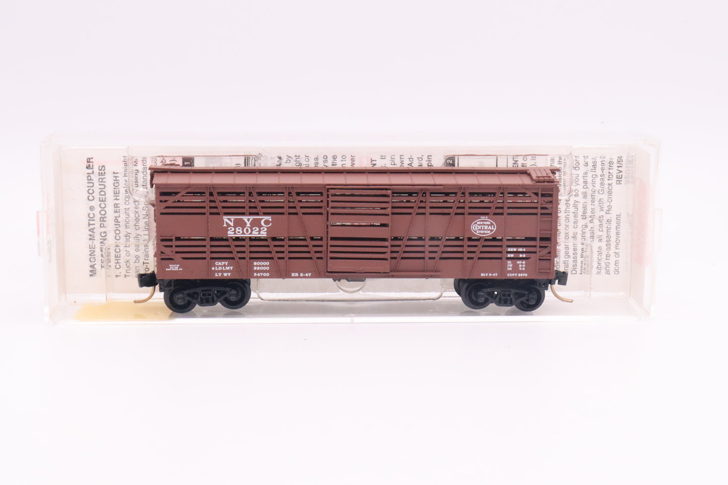 MTL-35040 - 40' Despatch Stock Car - New York Central - NYC-28022
