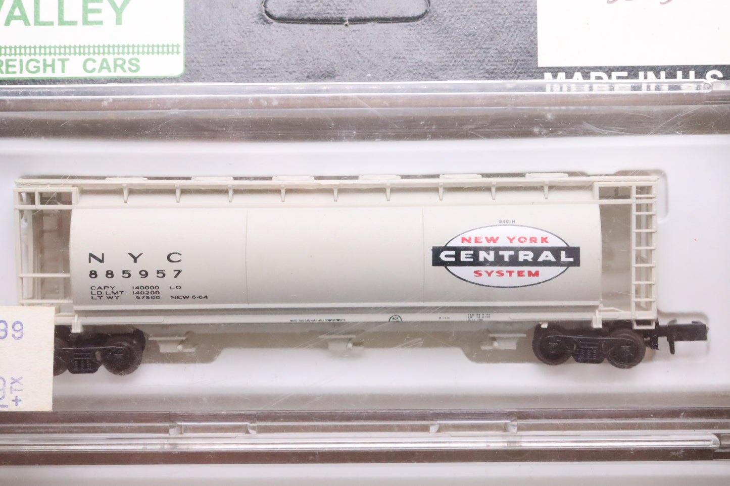 Delaware Valley - 3053 - 3-Pack - 3-Bay Cylindrical Hoppers - New York Central - NYC-885974/885985/885957
