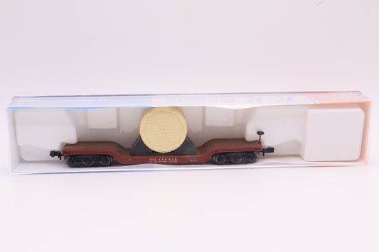 E-R Models - 040-70378 - 6-Axle Depressed Flatcar w/Spool Load - New York Central - NYC-499026