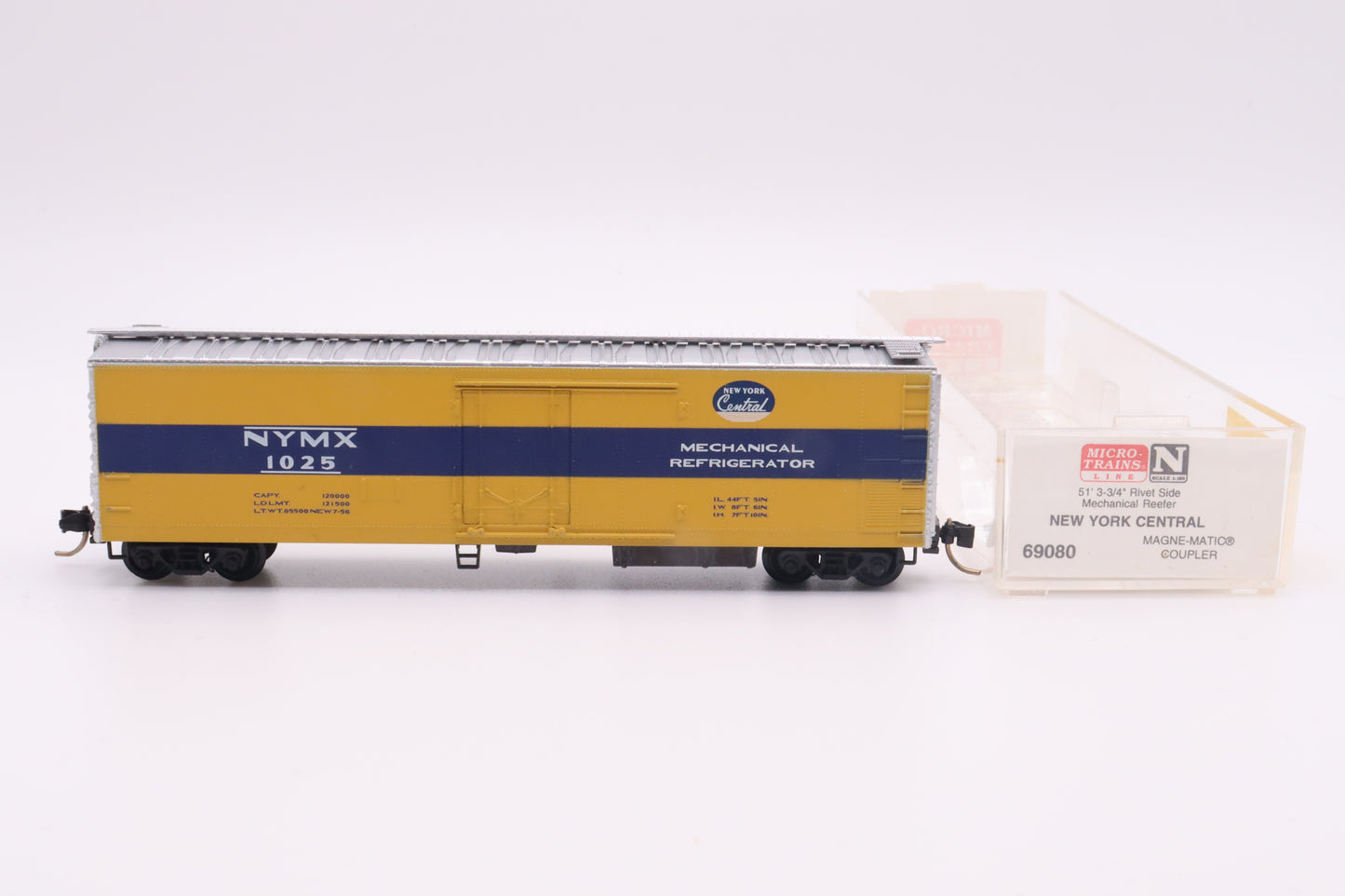 MTL-69080 - 51' 3 /34" Rivet Side Mechanical Reefer - New York Central - NYMX-1025