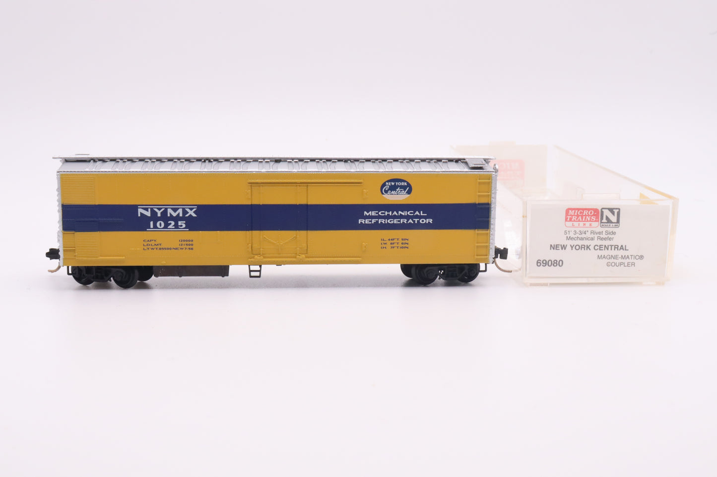 MTL-69080 - 51' 3 /34" Rivet Side Mechanical Reefer - New York Central - NYMX-1025