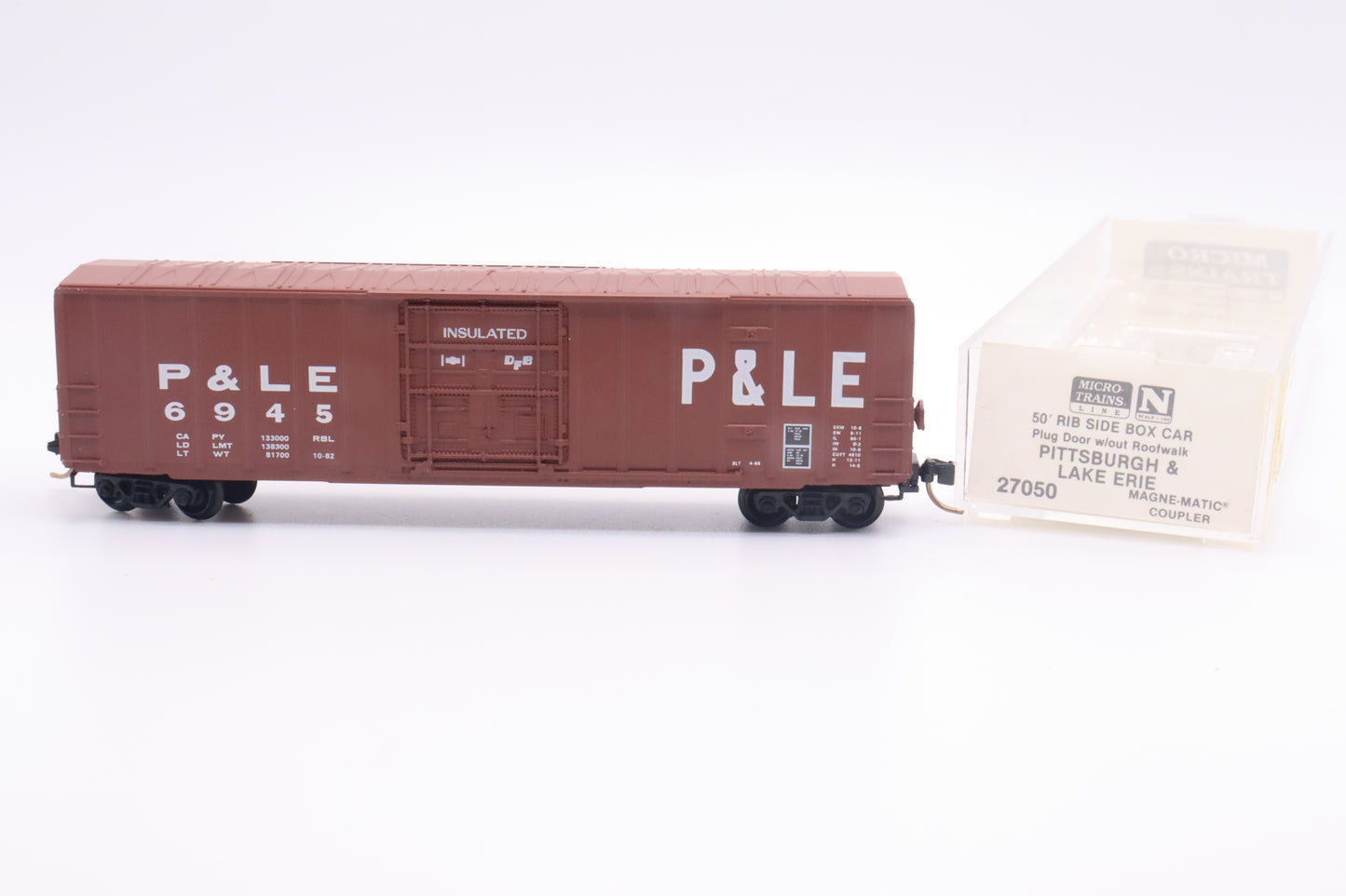 MTL-27050 - 50' Rib Side Box Car, Plug Door, w/o Roofwalk - Pittsburgh & Lake Erie - P&LE-6945