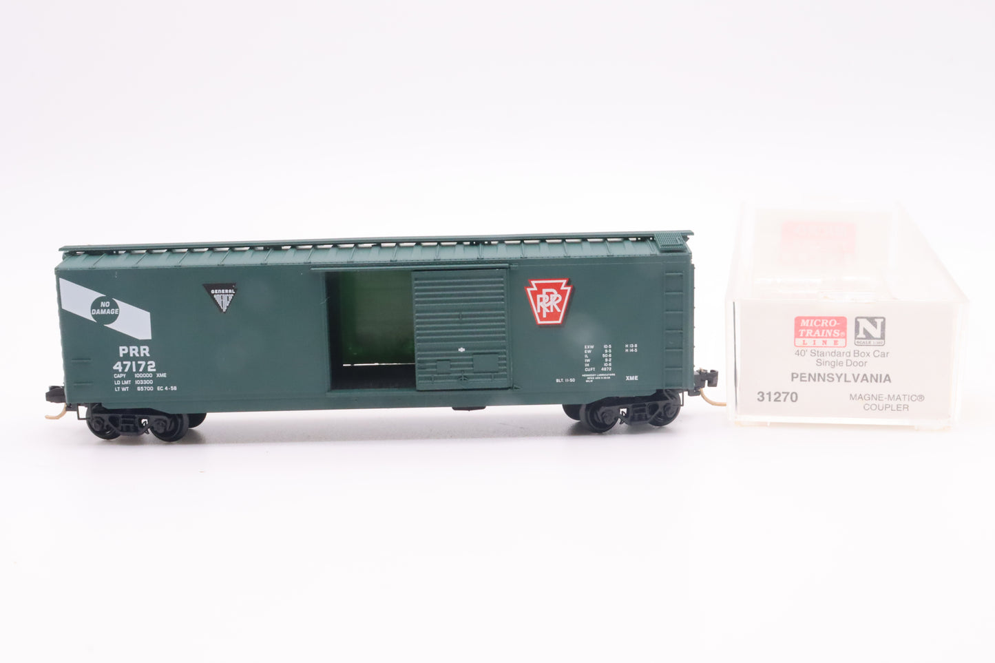 MTL-31270 - 50' Standard Box Car, Single Door - Pennsylvania - PRR-47172