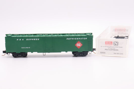 MTL-52020 - 52' 2" Riveted Steel Express Reefer w/Plug Door - REA Express - REX-7215