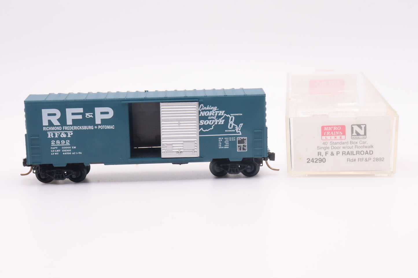MTL-24290 - 40' Standard Boxcar Single Door w/out Roofwalk - Richmond Fredericksburg & Potomac - RF&P-2892