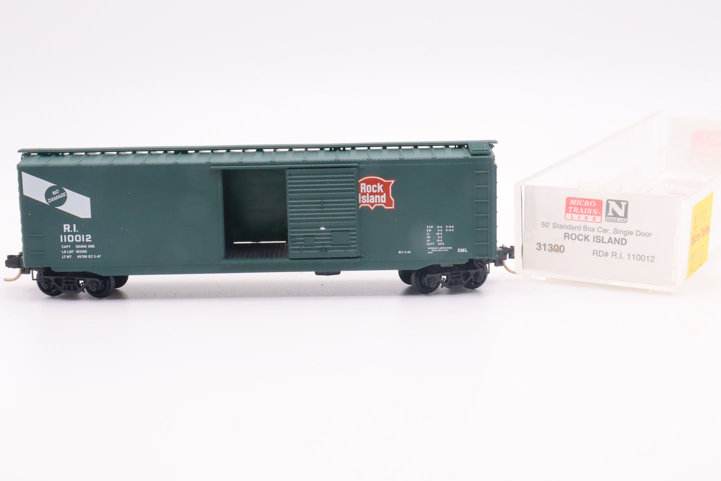 MTL-31300 - 50' Standard Box Car Single Door - Rock Island - RI-110012