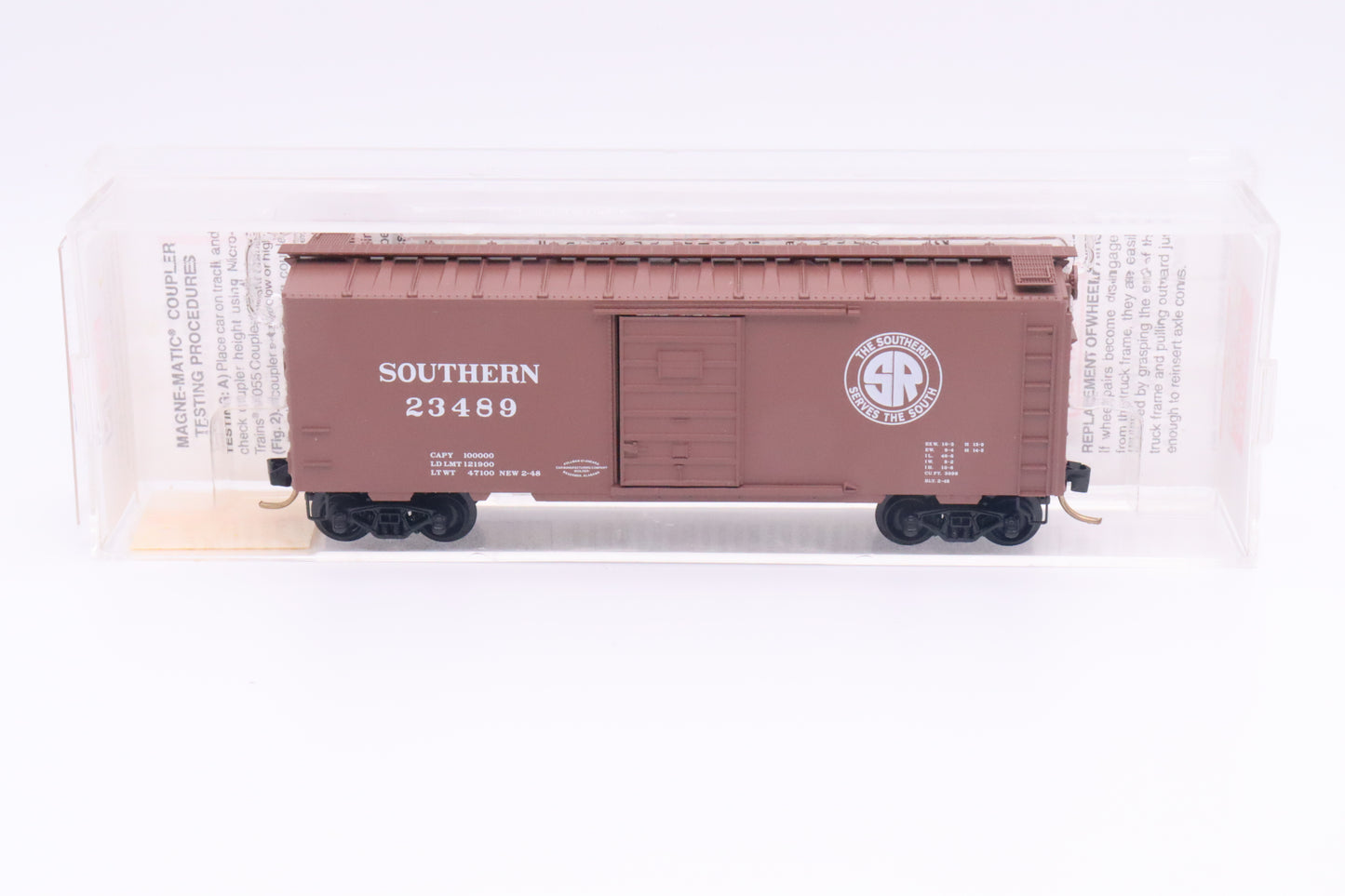 MTL-20062 - 40' Standard Box Car Single Door - Southern - SOU-23489