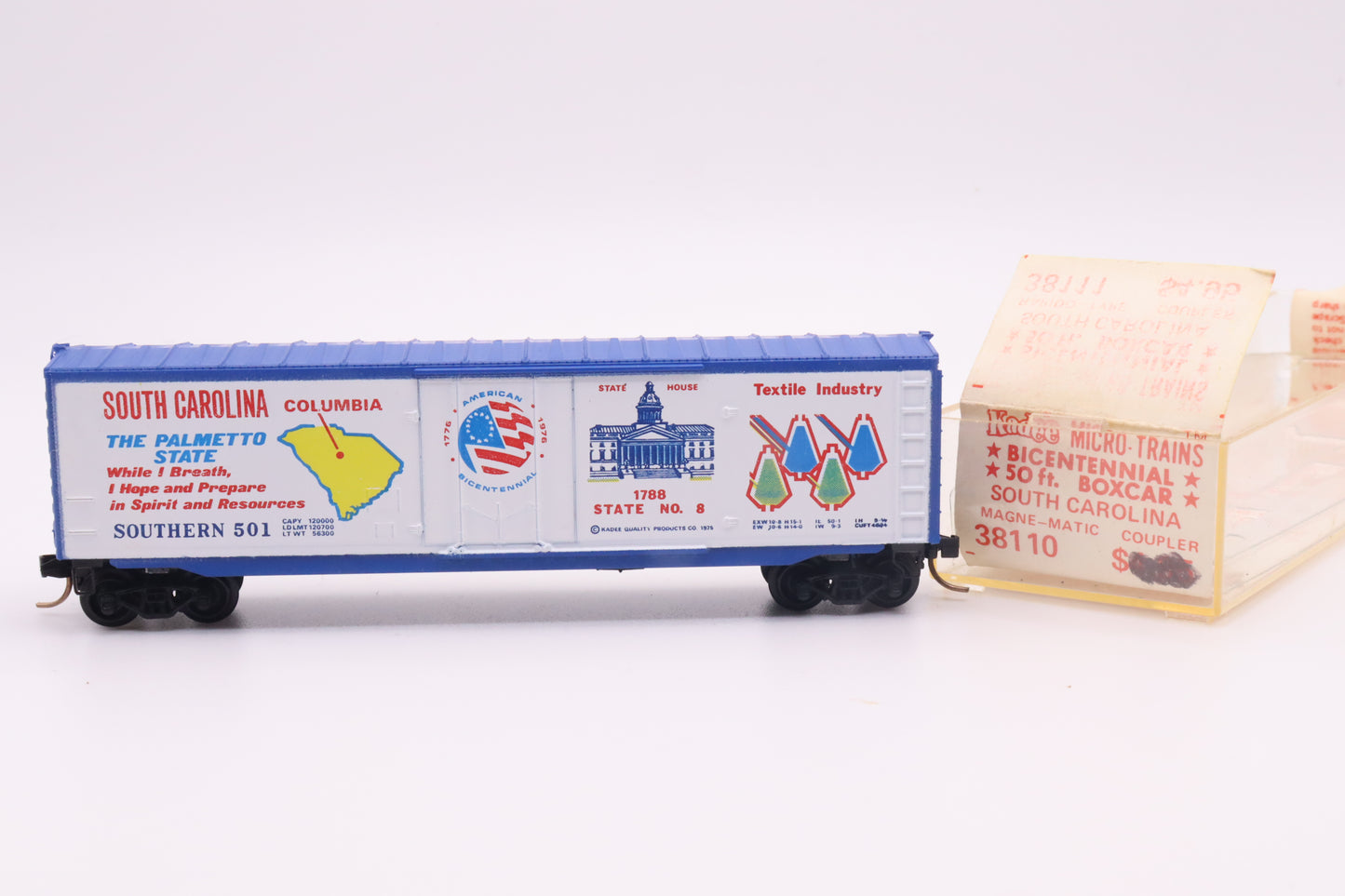 MTL-38110 - 50' Box Car - Bicentennial- South Carolina - Southern - SOU-501
