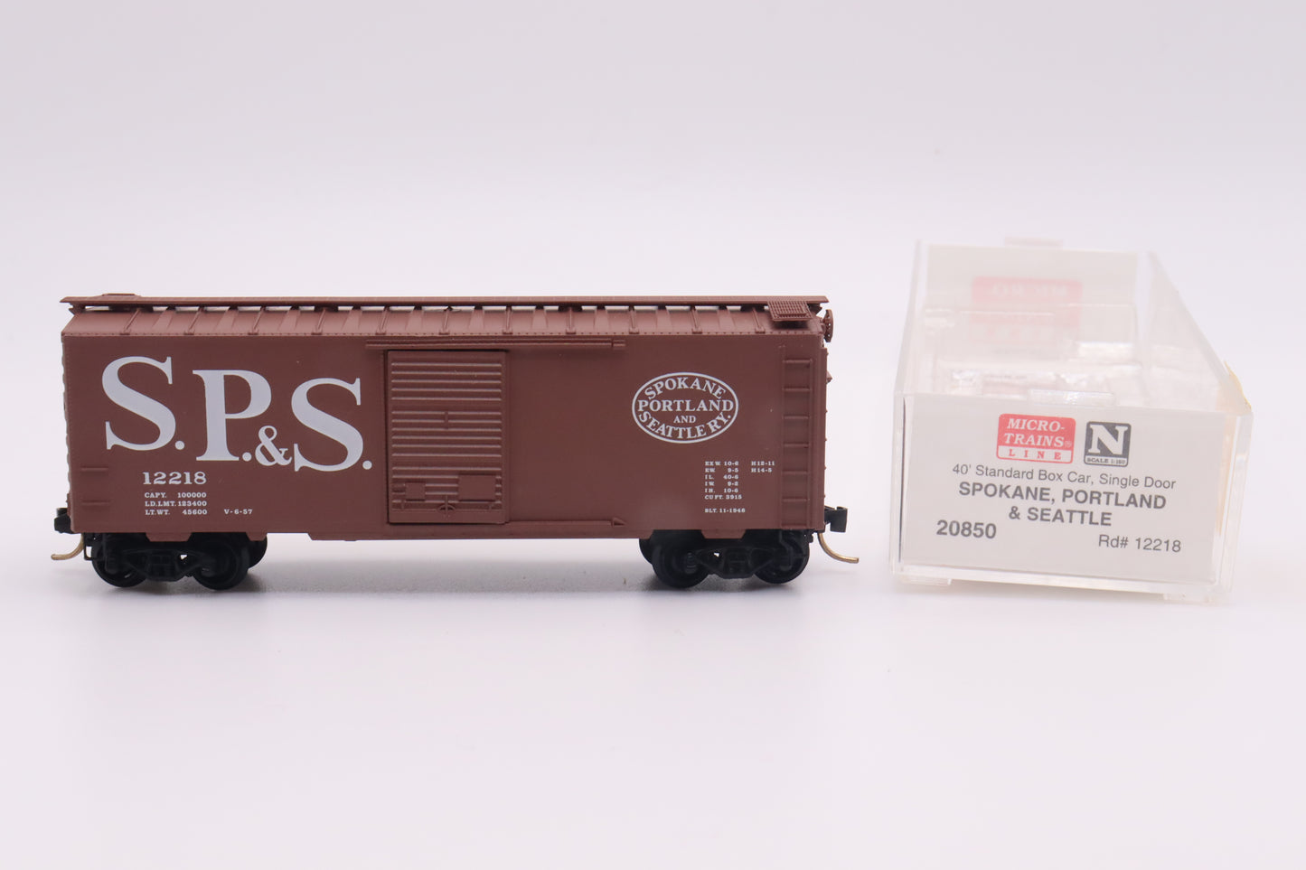 MTL-20850 - 40' Standard Box Car Single Door - Spokane Portland and Seattle - SP&S-12218