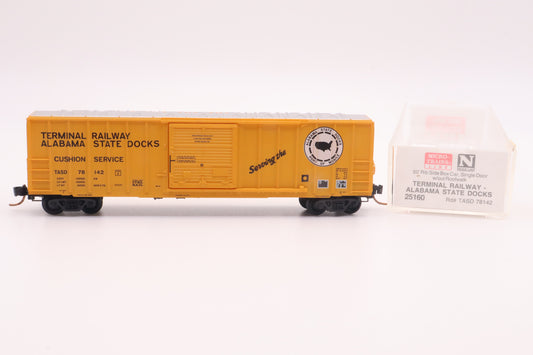 MTL-25160 - 50' Rib Side Boxcar Single Door w/out Roofwalk - Terminal Railway - TASD-78142