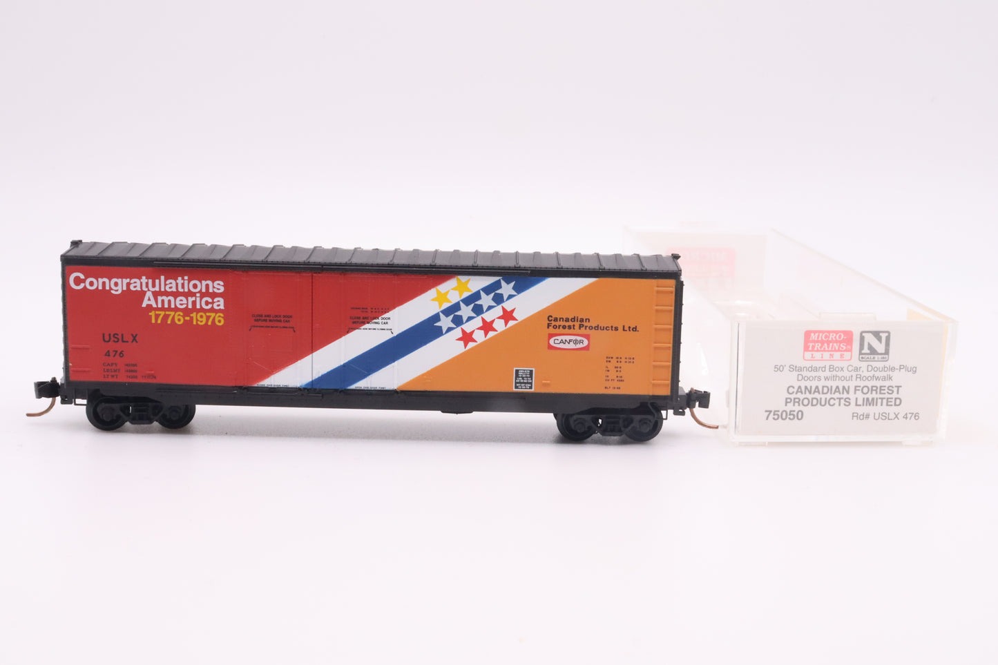 MTL-75050 - 50' Standard Box Car Double-Plug Doors w/o Roofwalk - CANFOR - USLX-476