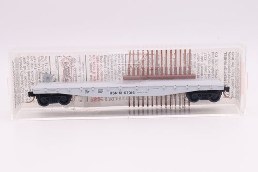 MTL-45220 - 50' Flatcar, Fishbelly Side w/side mount brake wheel - US Navy - USN-61-07016