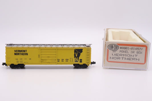 CC-1-01452Y - 50' Panel Door Boxcar - Vermont Northern - VNCR7739
