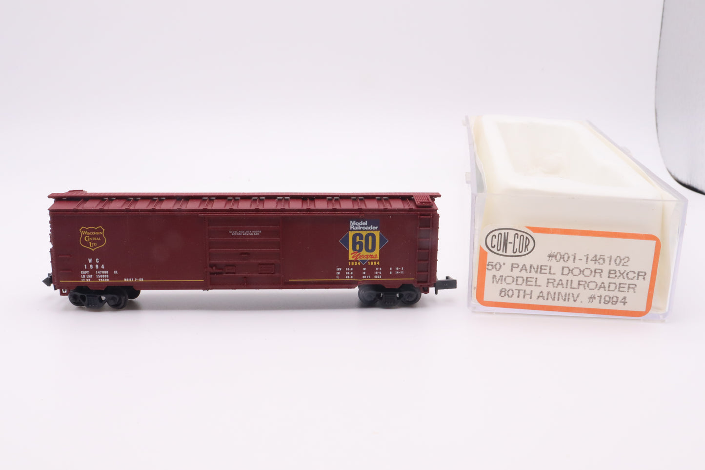 CC-1-145102 - 50' Panel Door Boxcar - Model Railroader 60th Anniversary - WC-1994
