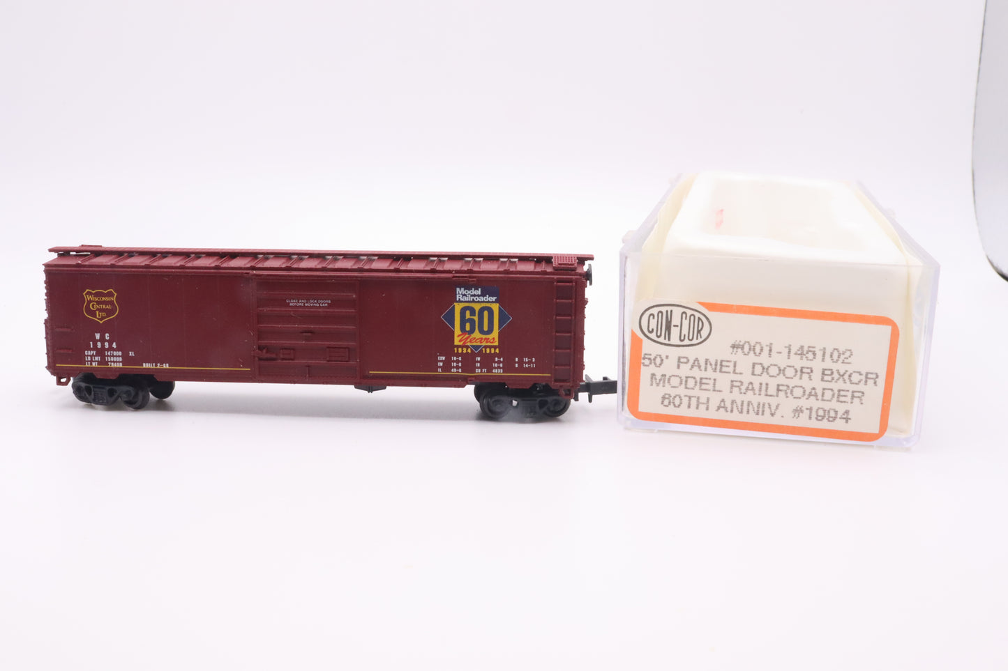 CC-1-145102 - 50' Panel Door Boxcar - Model Railroader 60th Anniversary - WC-1994