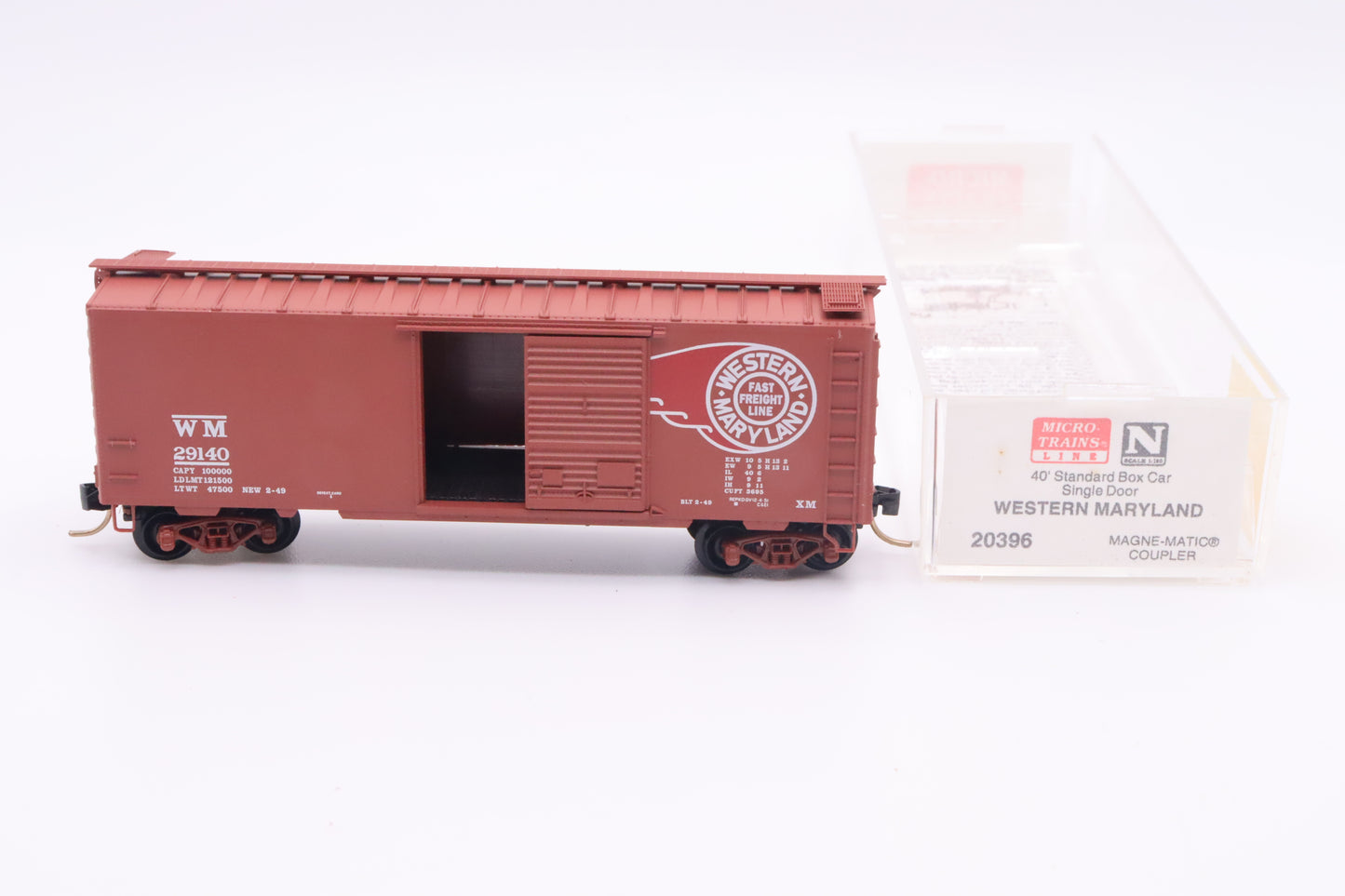 MTL-20396 - 40' Standard Boxcar Single Door - Western Maryland - WM-29140