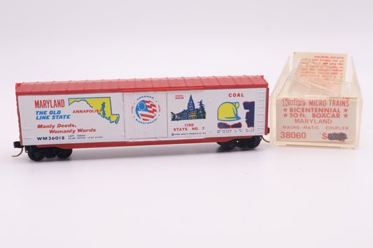 MTL-38060 - 50' Box Car - Bicentennial - Maryland - Western Maryland - WM-36018