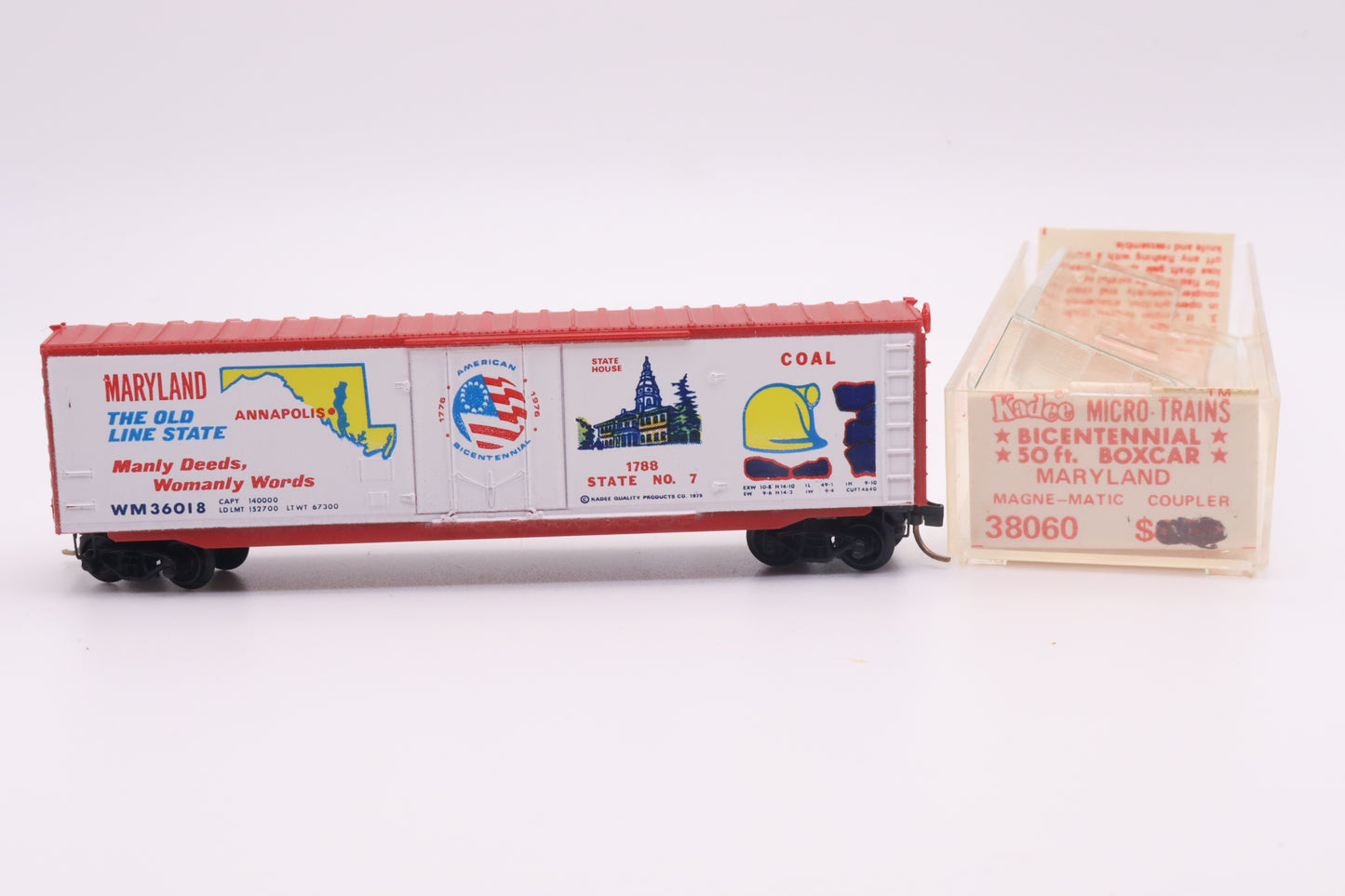 MTL-38060 - 50' Box Car - Bicentennial - Maryland - Western Maryland - WM-36018