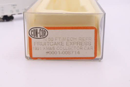 CC-1-008714 - 50' Mechanical Reefer - Fruitcake Express 1991 Christmas Collector Car - XMAS-1991