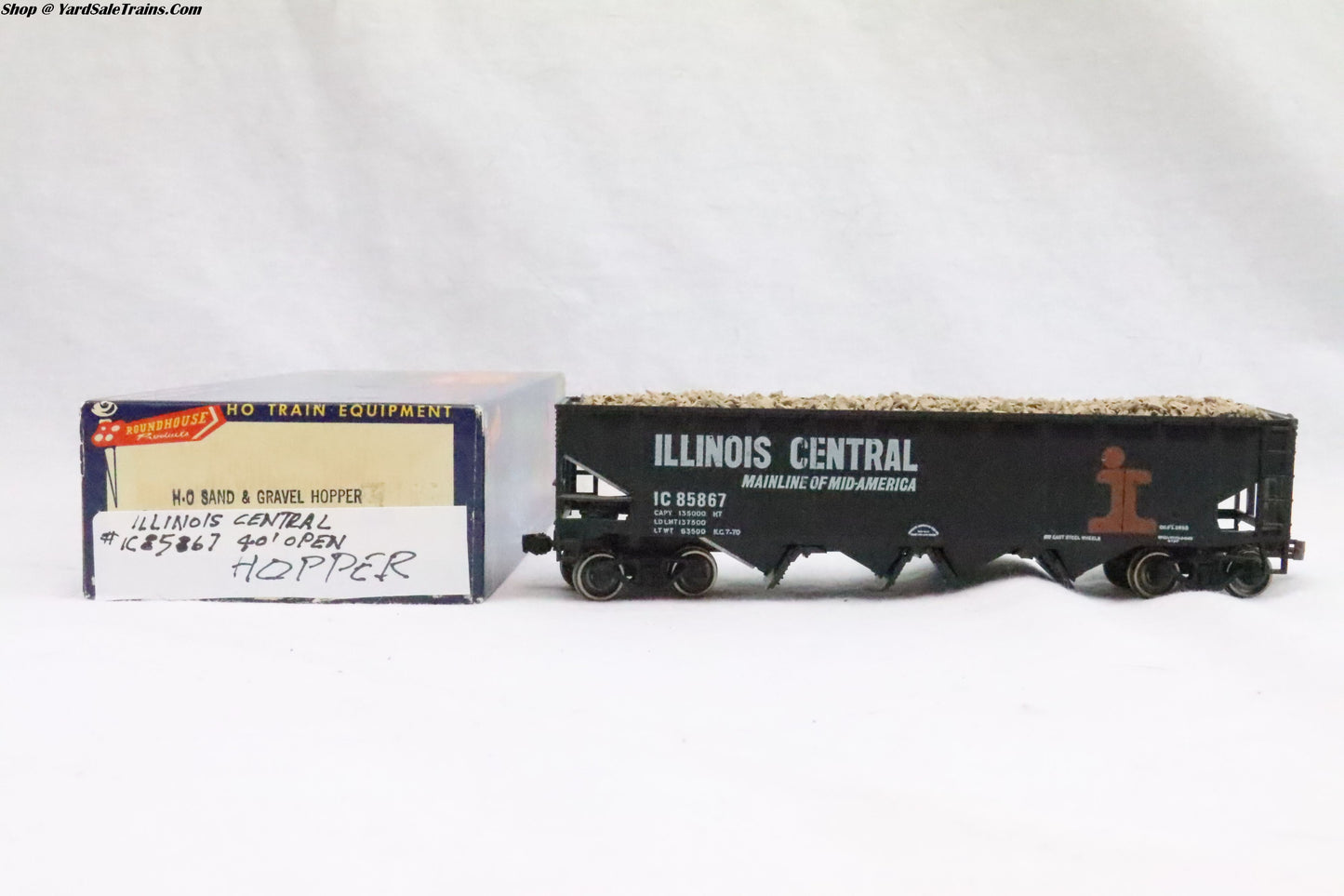 RND - ???? - 40' Open Hopper Illinois Central - IC 85867 - w/Load - HO Scale - Preowned