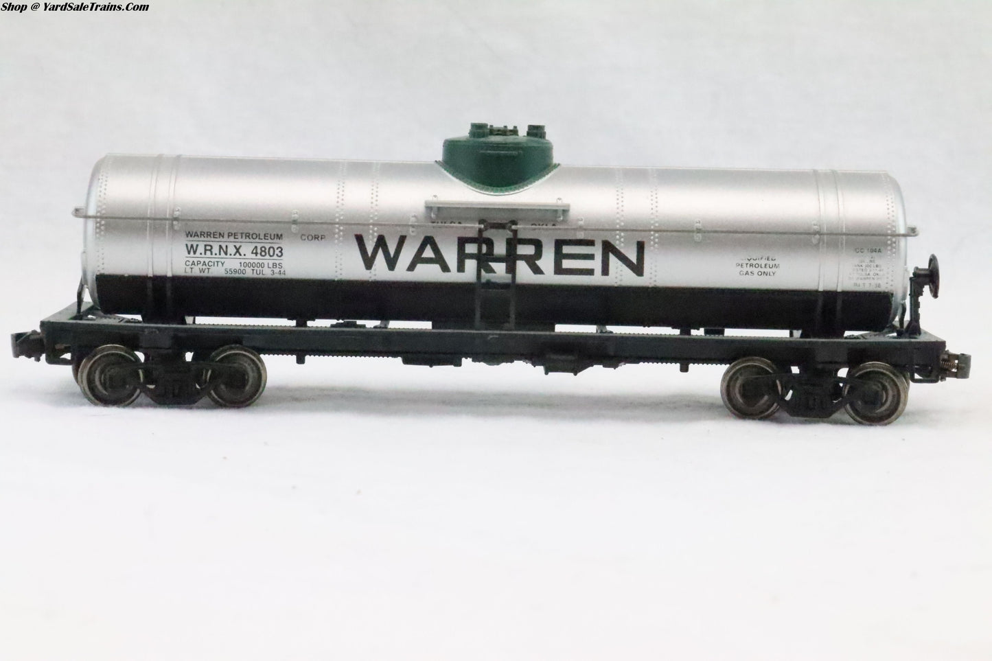ATH-01576 - Single Dome Tank Car Warren - WRNX 4803 - HO Scale - Preowned