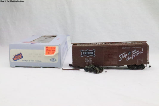 FR-4059 - 40' ACF Welded Side Boxcar - Frisco - SLSF 28521 - Resistor & Metal Wheels - HO Scale - Preowned