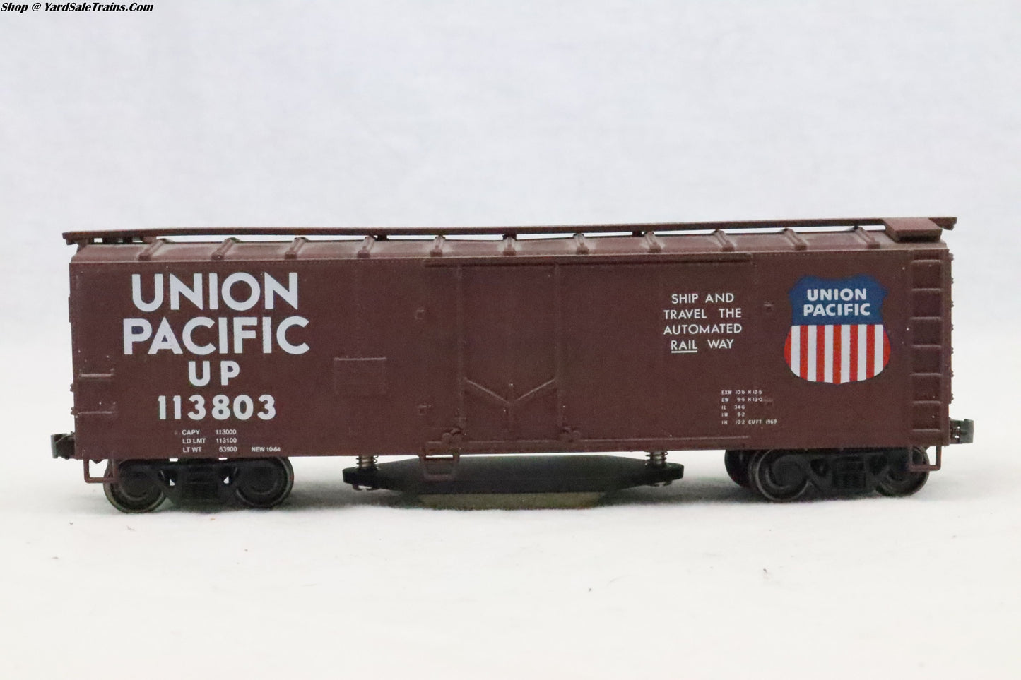 WLT-931-751 - Track Cleaning Car - Union Pacific - UP 113803 - Metal Wheels - HO Scale - Preowned