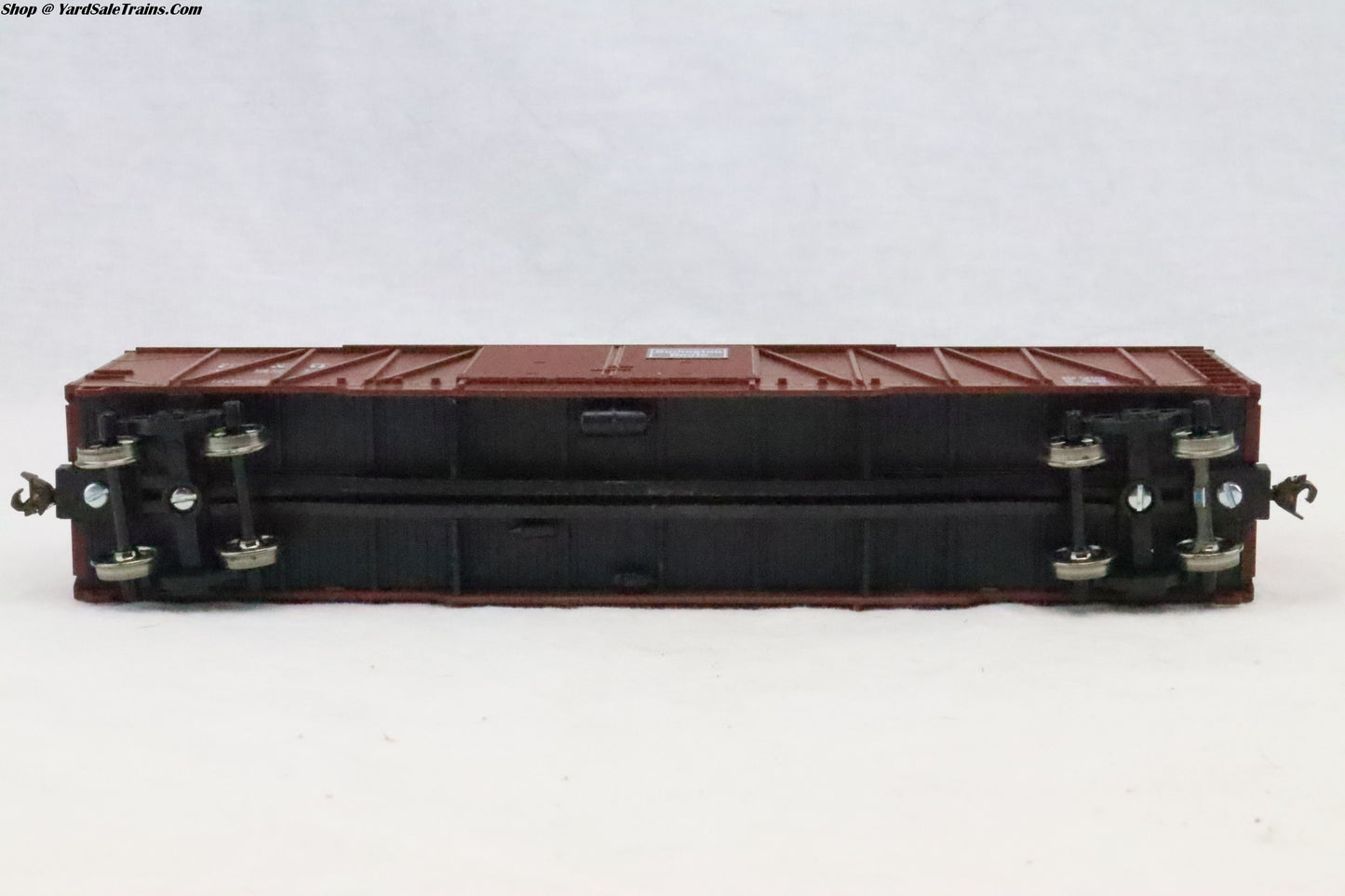 RND-2152 - 50' Ext Brace, DBL. Steel Plaque Door Boxcar - Burlington - CB&Q 46829 - Resistor & Metal Wheels - HO Scale - Preowned