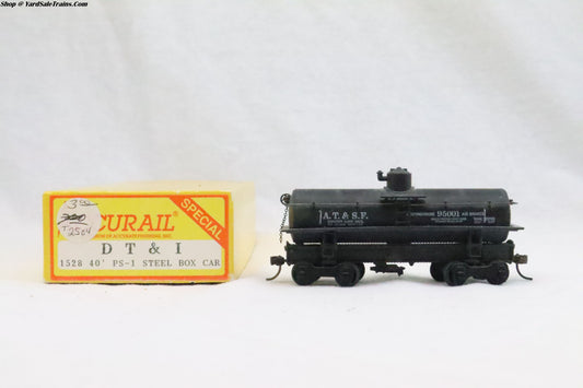 UNK-???? - Tank Car - Santa Fe - ATSF 95001 - Weathered - HO Scale - Preowned