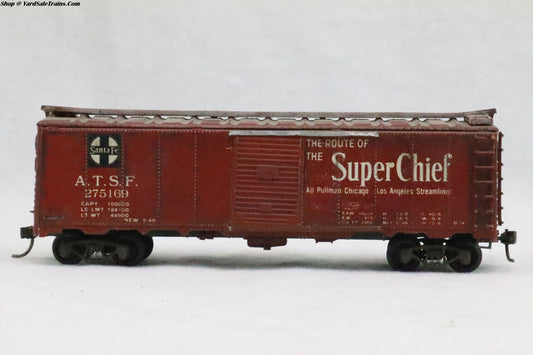 VAR-B-74 - B-74 Boxcar - Santa Fe - ATSF 275169 - Weathered - HO Scale - Preowned