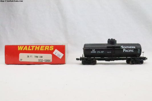 WTH-932-5006 - 36' Tank Car - Southern Pacific - SP 60185 - Resister & Metal Wheels - HO Scale - Preowned