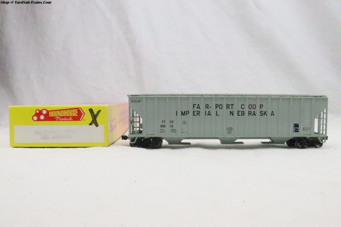 RND-7887 - FMC Covered Hopper - Imperial - FTCX 80070 - Resistor & Metal Wheels - HO Scale - Preowned